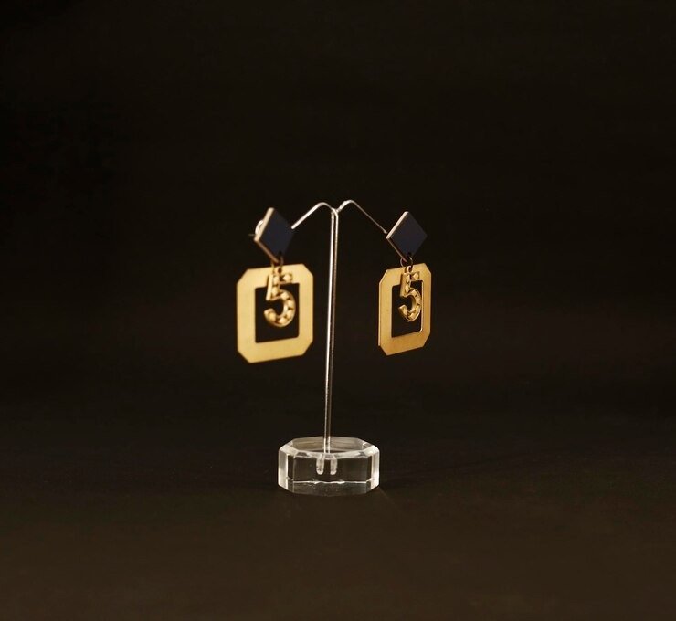 Aarvi Gold Drop Earrings